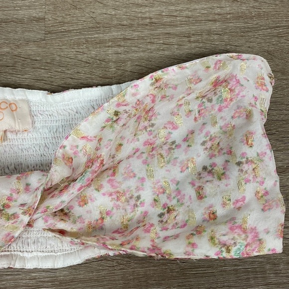 Rococo sand floral bandeau bra top - Picture 4 of 6